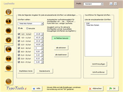 Automatische Konvertierung (Laufweite)